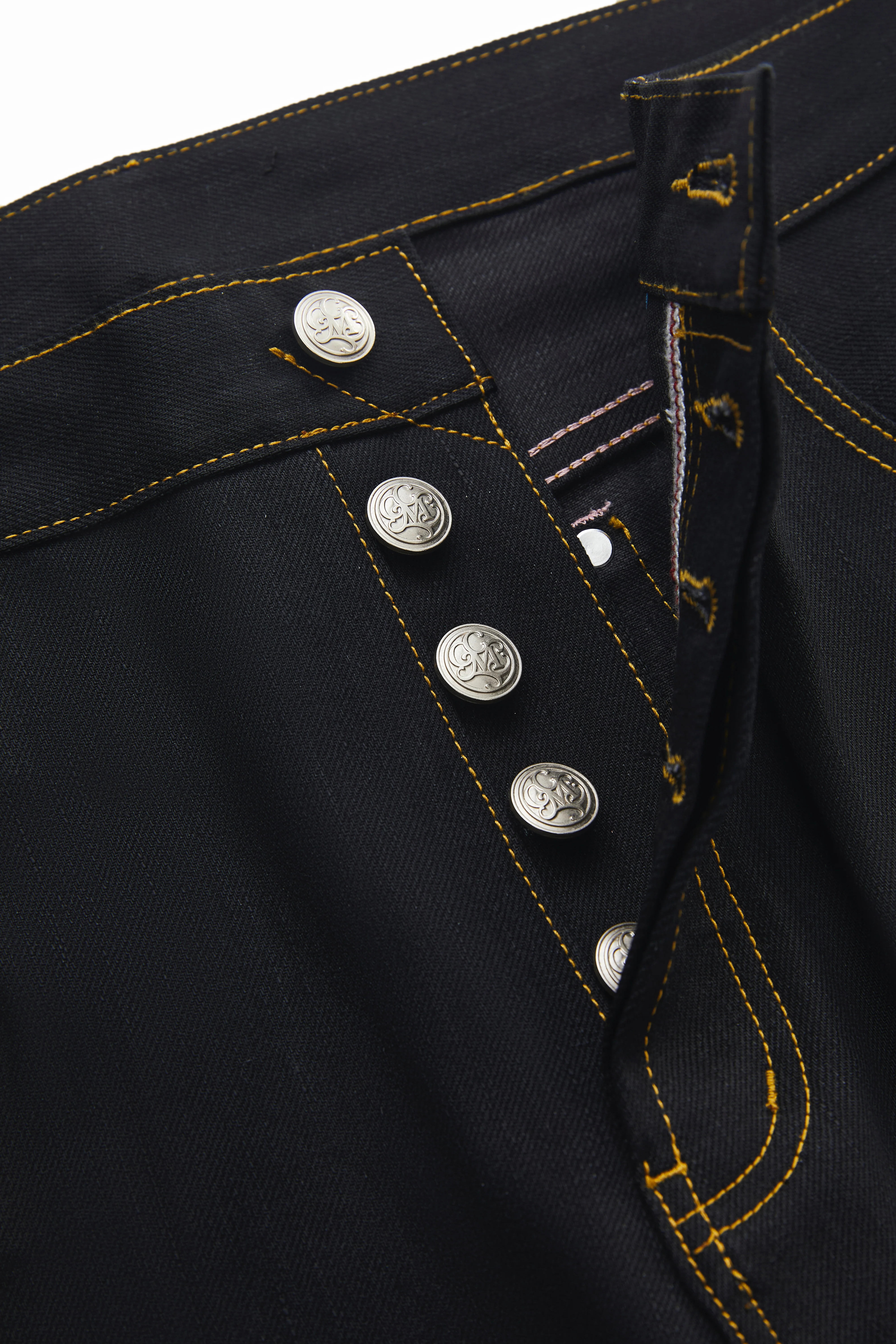 CGM Black Japan Pink-Edge Denim - Image 5
