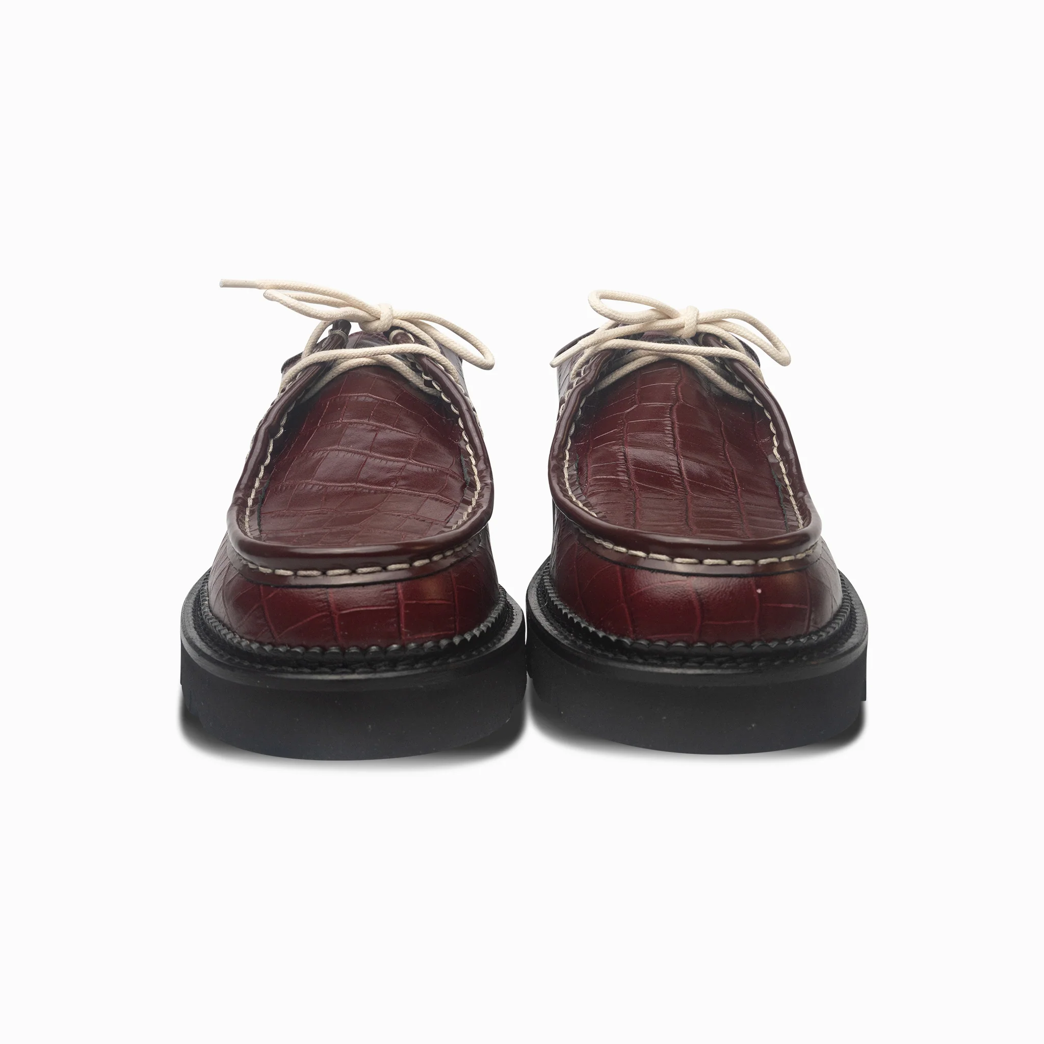 Moc-Toe Derby - Vino Croc - Image 3