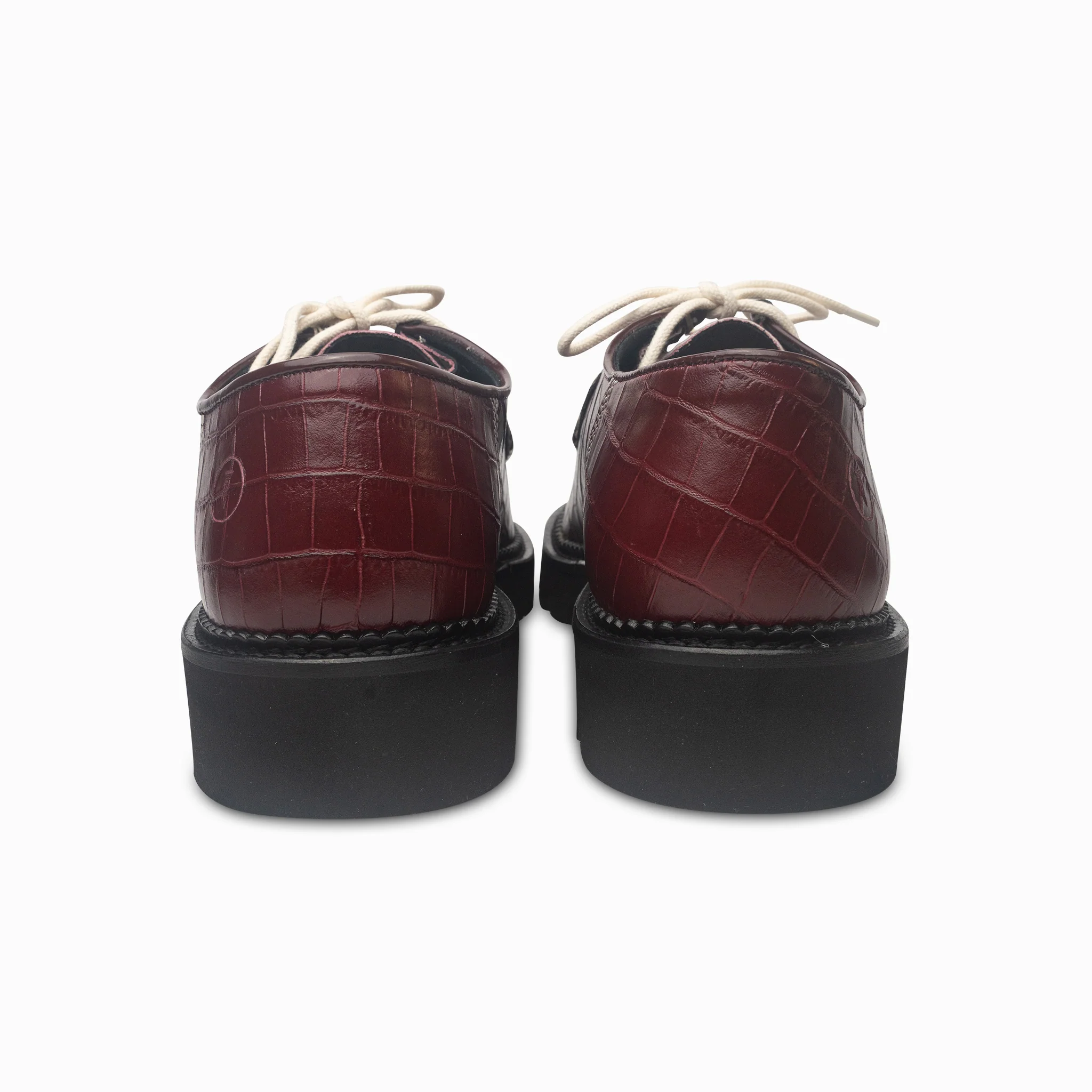 Moc-Toe Derby - Vino Croc - Image 4